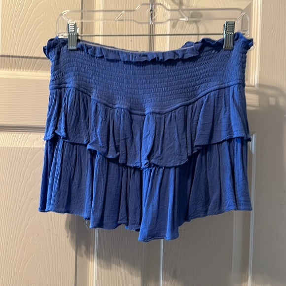 Blue Ruffle Skort - Picture 2 of 4
